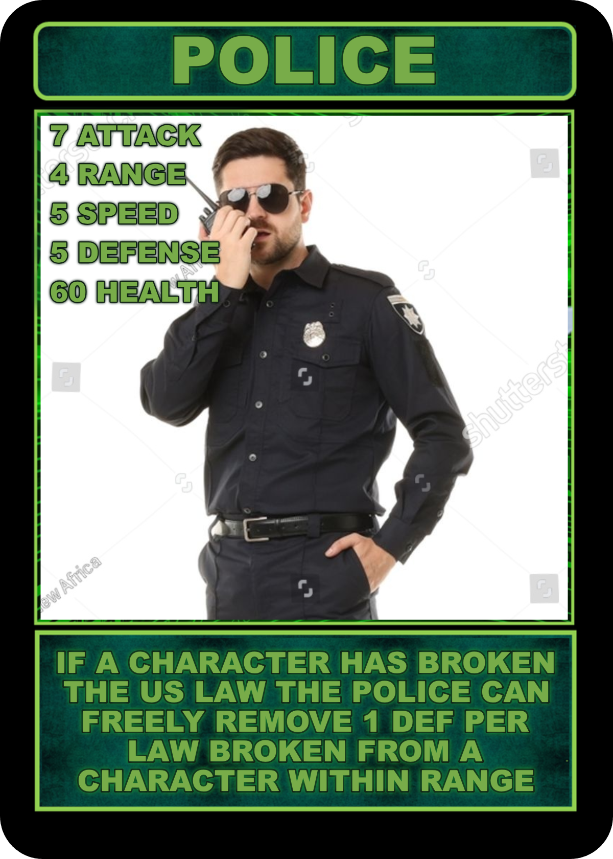 Police assist character preview